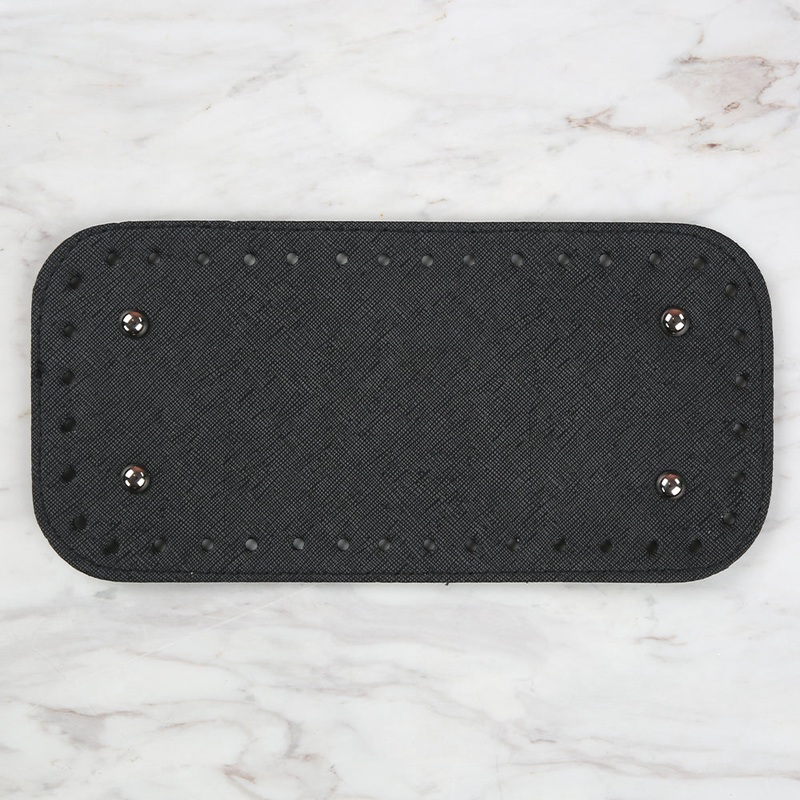Nas Leather Bag Base 25 cm – Black