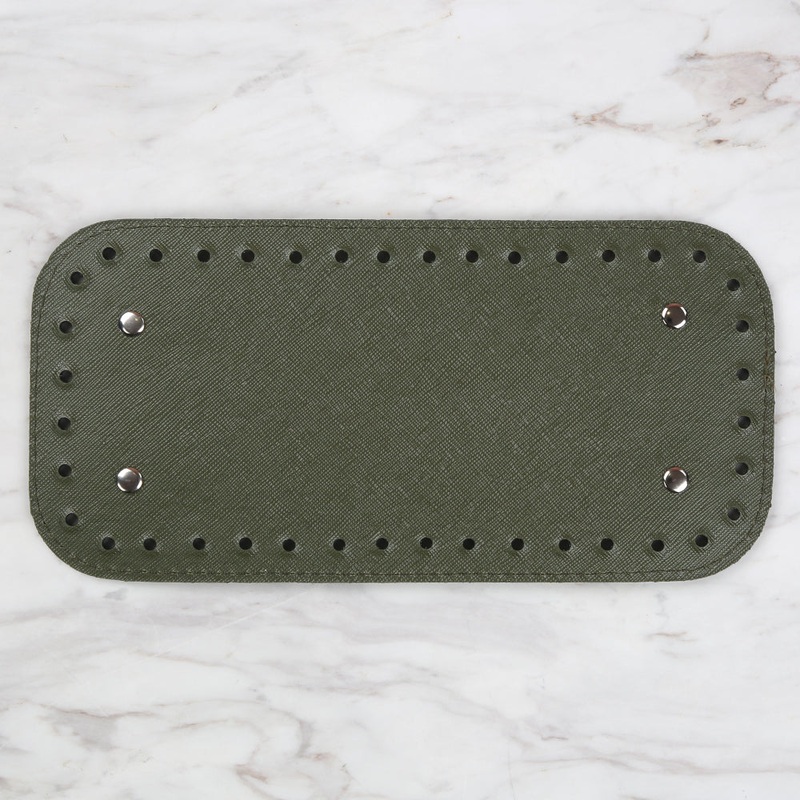 Nas Leather Bag Base 25 cm – Green