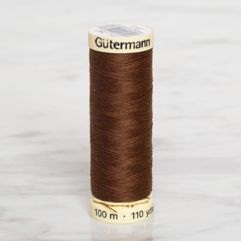 Gtermann Sewing Thread, 100m, Dark Brown – 280