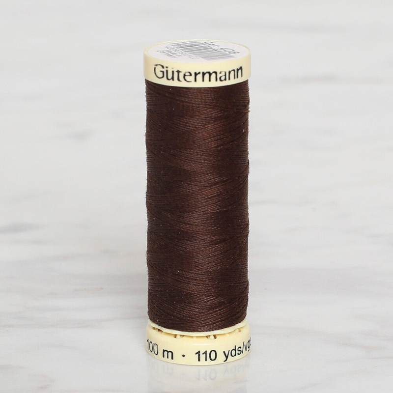 Gtermann Sewing Thread, 100m, Dark Brown – 406