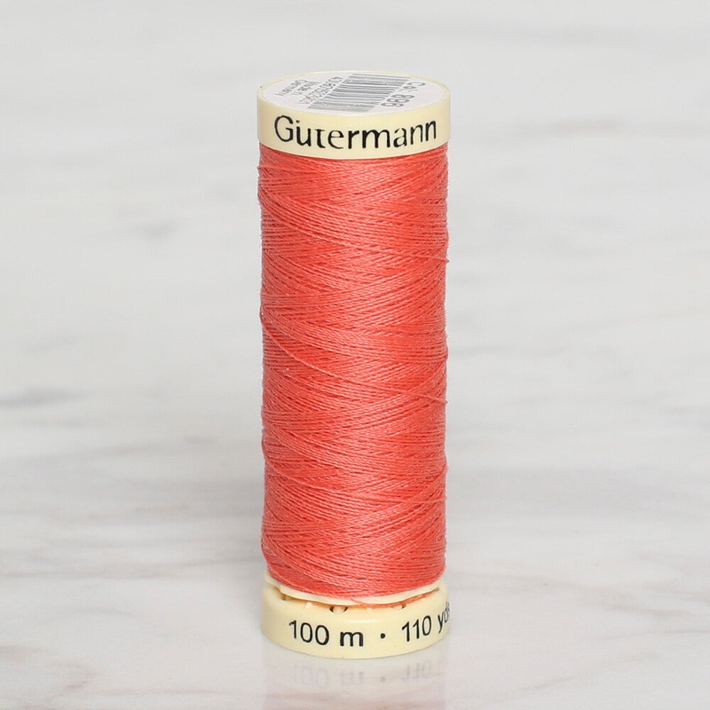 Gtermann Sewing Thread, 100m, Dark Pinkish Orange – 896