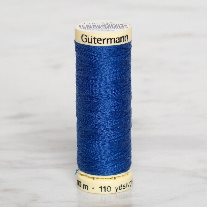 Gtermann Sewing Thread, 100m, Saxe Blue  – 316