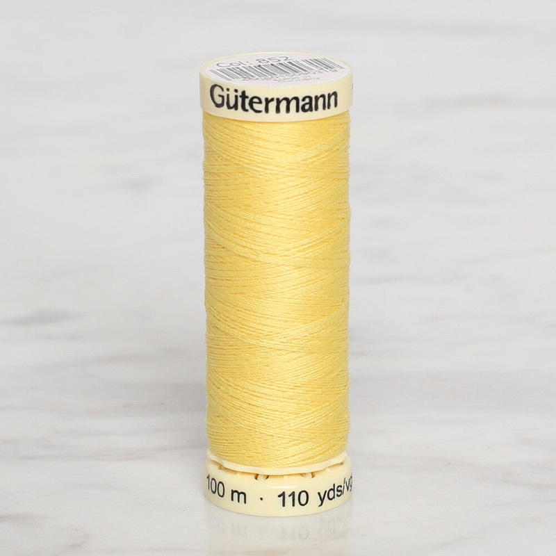 Gtermann Sewing Thread, 100m, Yellow  – 852