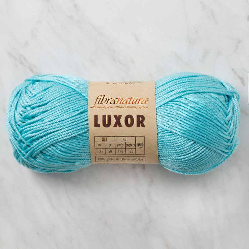 Fibra Natura Luxor Yarn, Cyan – 105-13