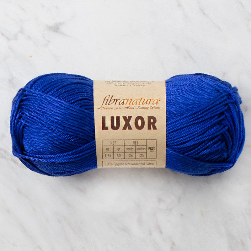 Fibra Natura Luxor Yarn, Saxe Blue – 105-12