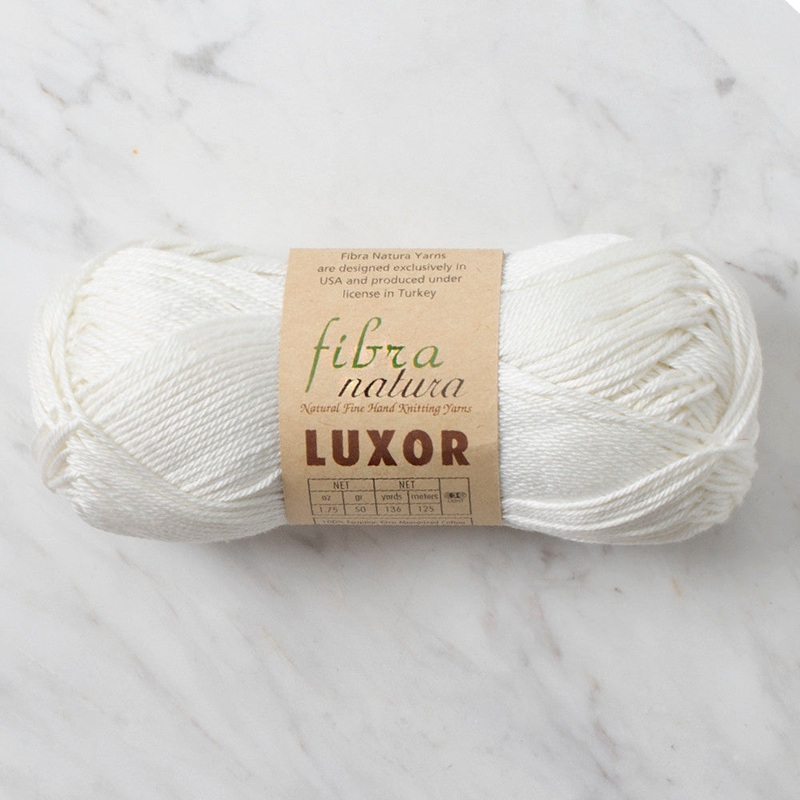 Fibra Natura Luxor Yarn, White – 105-02