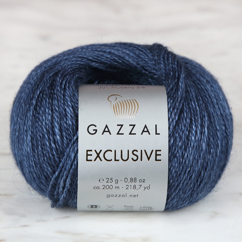 Gazzal Exclusive Hand Knitting Yarn,Blue – 9915