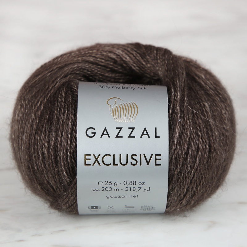 Gazzal Exclusive Hand Knitting Yarn,Brown – 9914