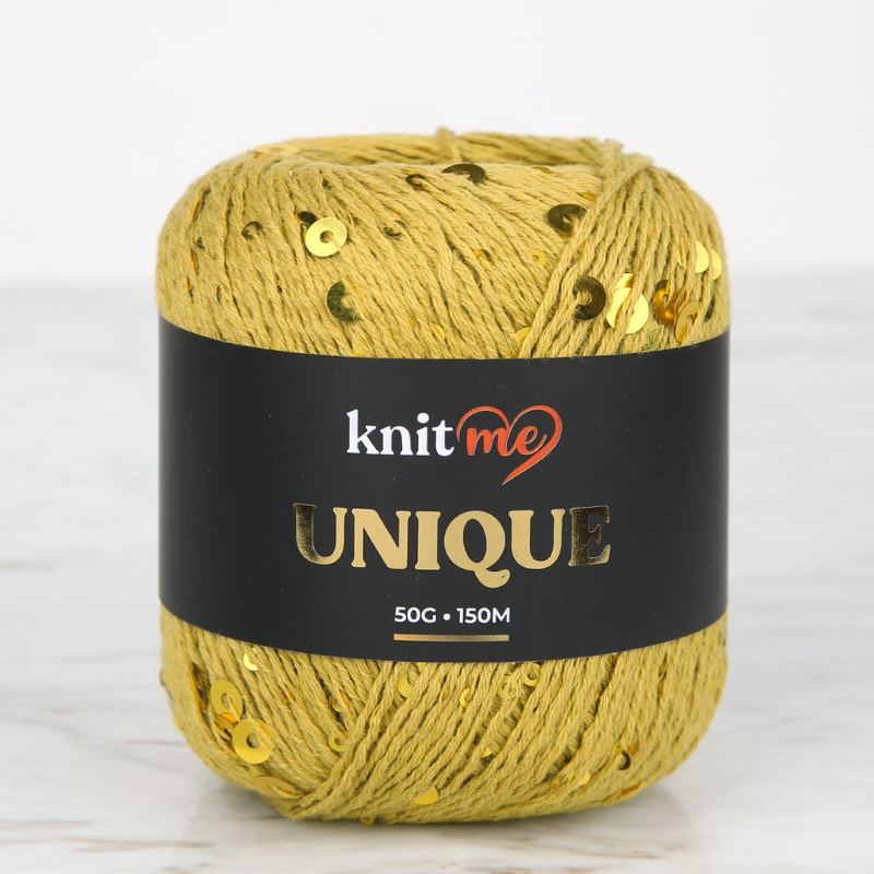 Knitme UNIQUE Hand Knitting Yarn ,Mustard 14