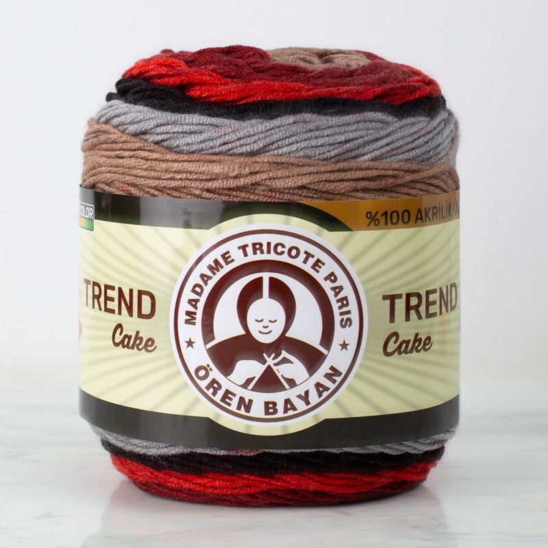 Madame Tricote Paris Trend Cake Batik 200 gr Yarn, Variegated – 627