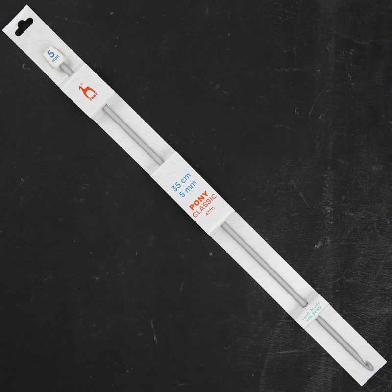 Pony 5 mm 35 cm Aluminum Tunisian Crochet Hook – 43711