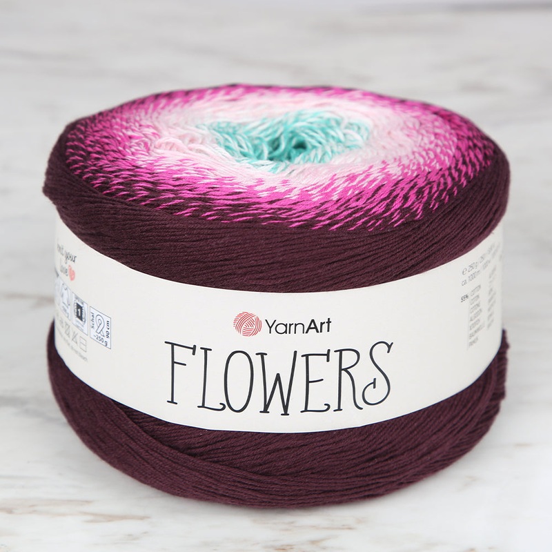 YarnArt Flowers Cotton Gradient Yarn – 301