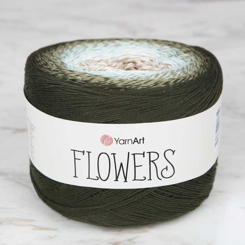 YarnArt Flowers Cotton Gradient Yarn – 311