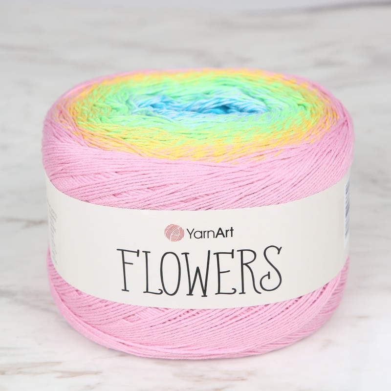 YarnArt Flowers Cotton Gradient Yarn – 312
