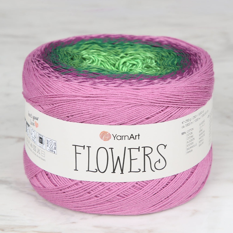 YarnArt Flowers Cotton Gradient Yarn – 313