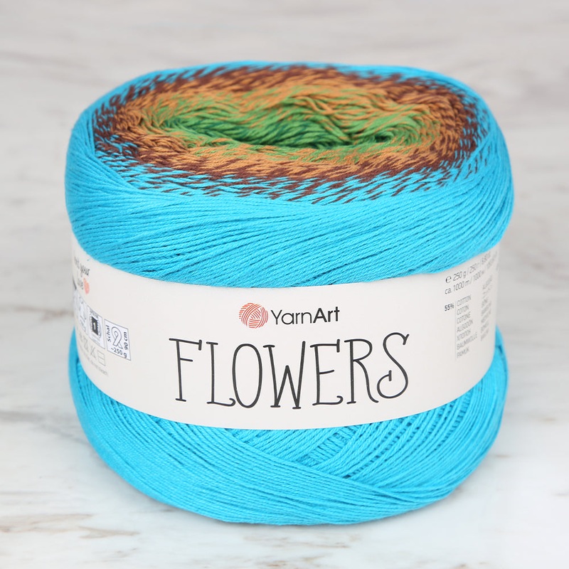 YarnArt Flowers Cotton Gradient Yarn – 314