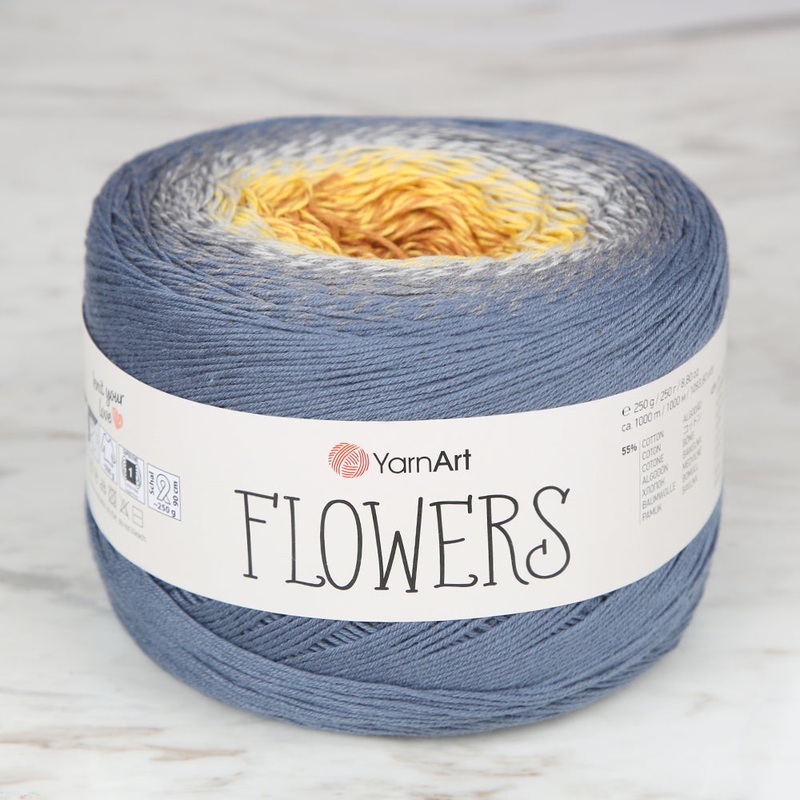 YarnArt Flowers Cotton Gradient Yarn – 316