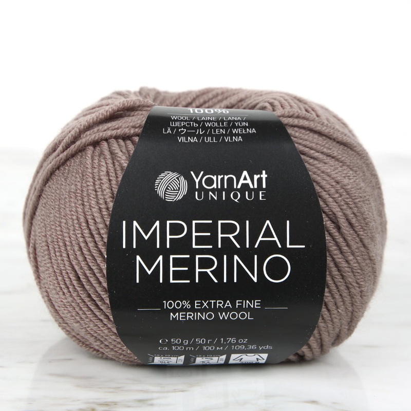 YarnArt IMPERIAL MERINO Knitting Yarn, Brown – 3310