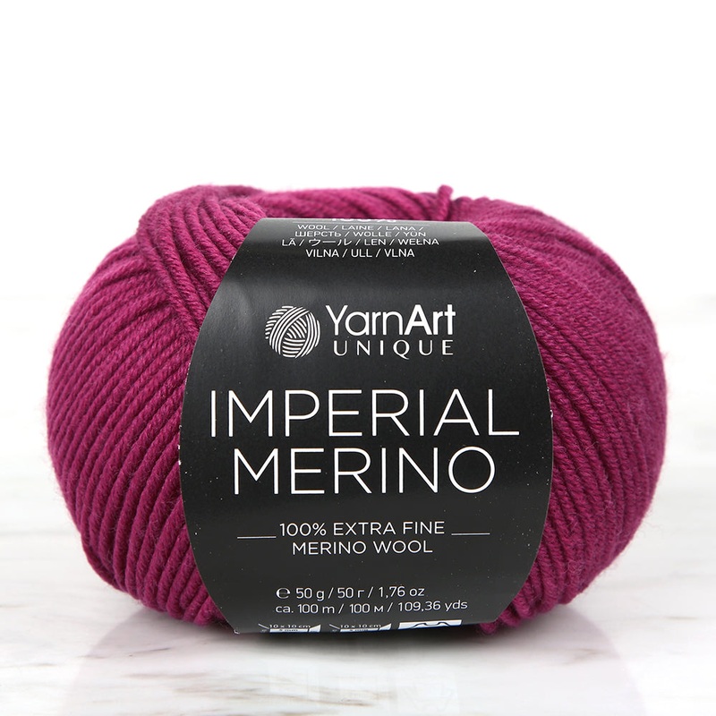 YarnArt IMPERIAL MERINO Knitting Yarn, Purple – 3319