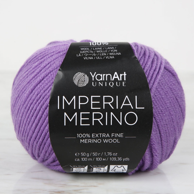 YarnArt IMPERIAL MERINO Knitting Yarn, Purple – 3321