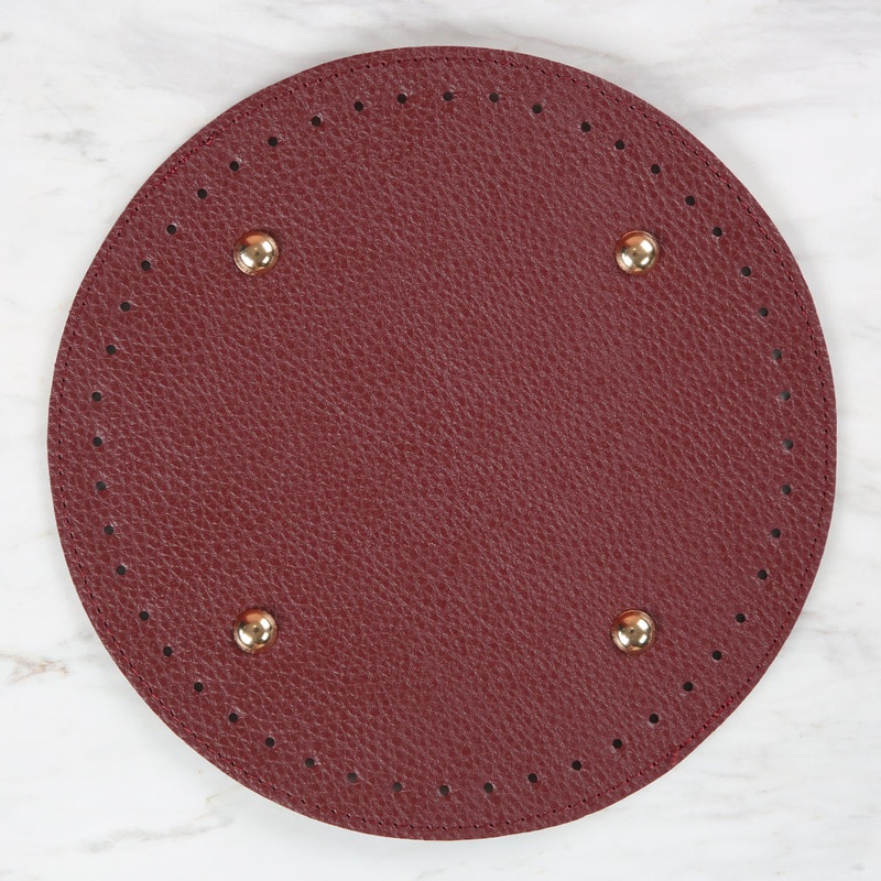 Knitme Bag Base Round 22 cm Claret Red BA-0064