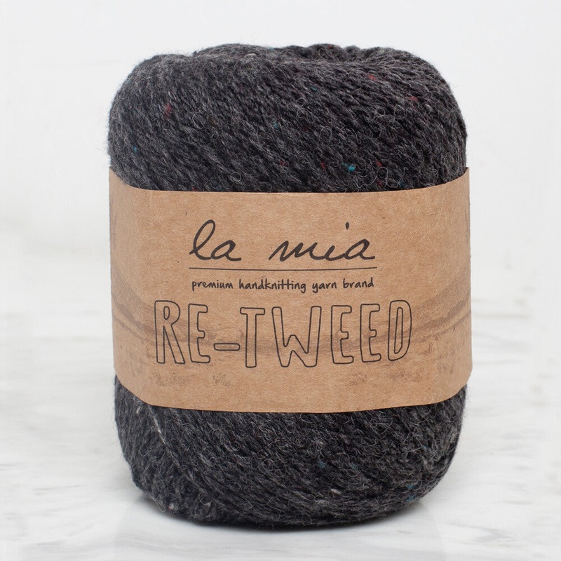 La Mia Re-Tweed Melange Yarn, Fume – L153