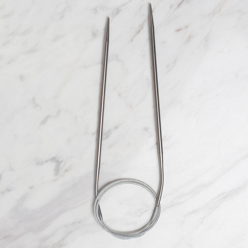 Loren Crafts 4mm 60 cm Steel Circular Knitting Needle
