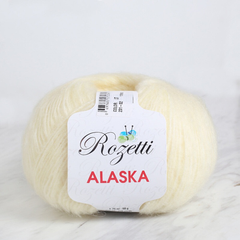 Rozetti Alaska Knitting Yarn, Light Yellow – 231-02