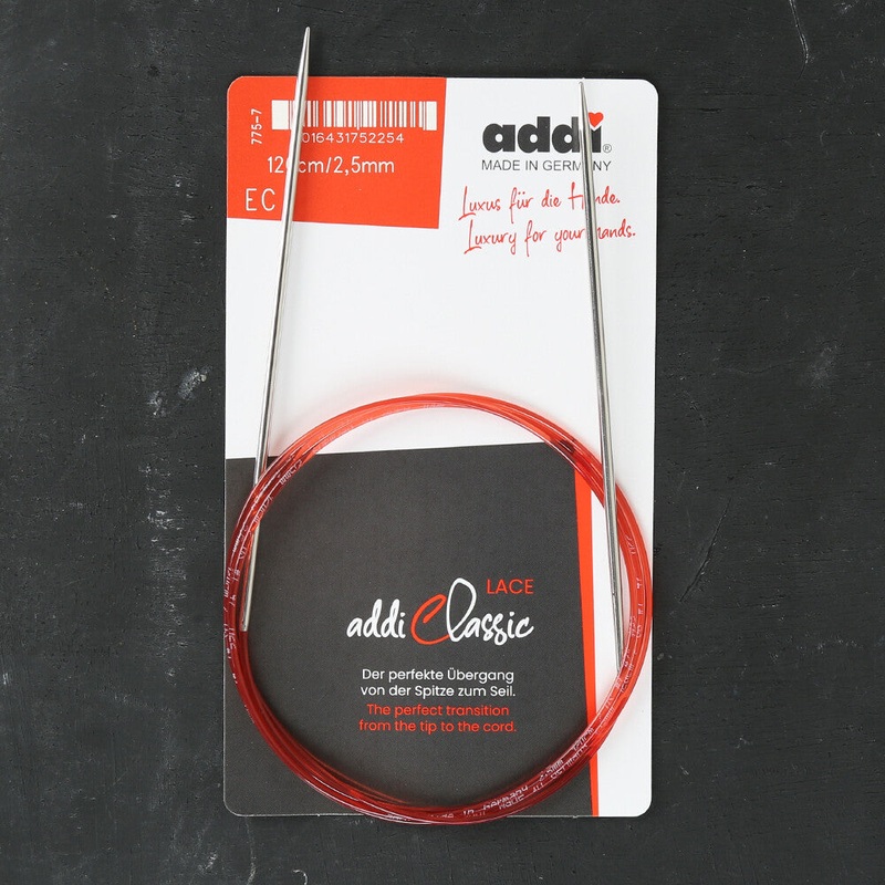 Addi 2.5mm 120cm Lace Circular Knitting Needle – 775-7