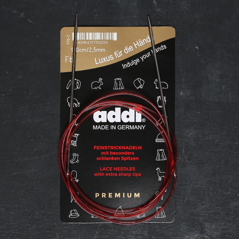 Addi 2.5mm 150cm Lace Circular Knitting Needle – 775-7