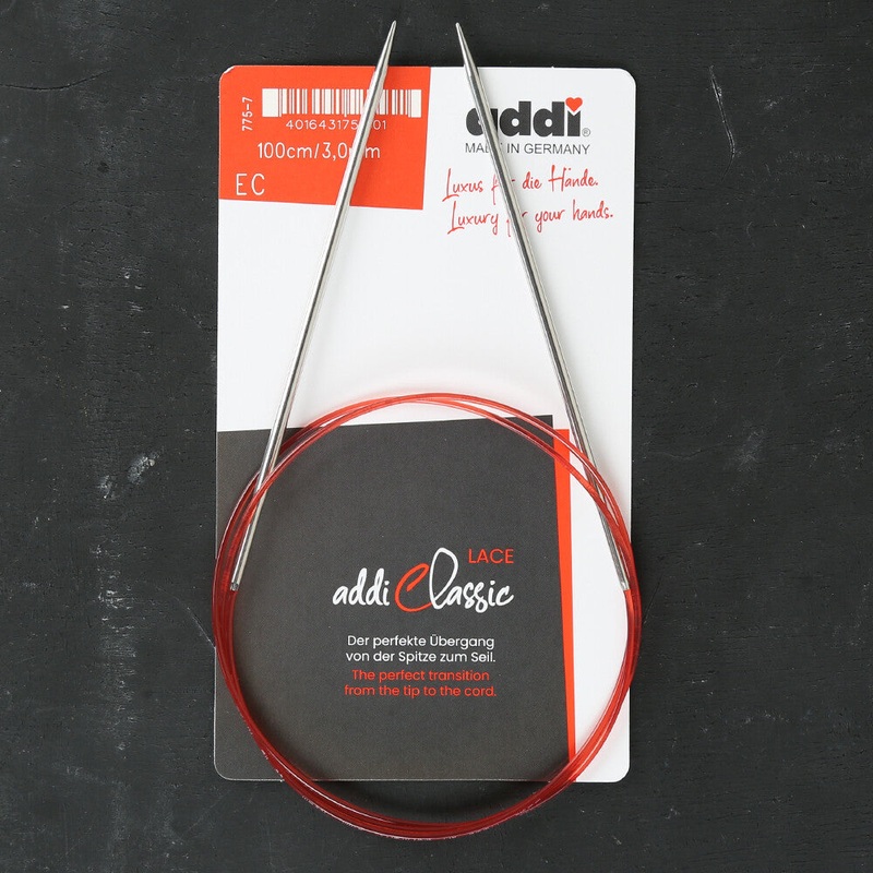 Addi 3.0mm 100cm Lace Circular Knitting Needle – 775-7
