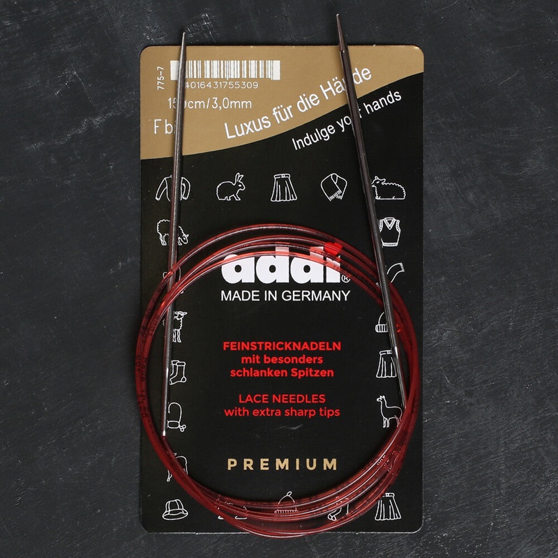 Addi 3.0mm 150cm Lace Circular Knitting Needle – 775-7