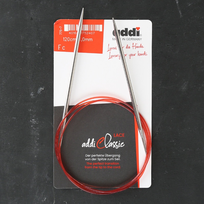 Addi 4.0mm 120cm Lace Circular Knitting Needle – 775-7