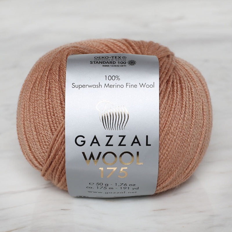 Gazzal Wool 175 50 Gr Yarn, Beige – 306