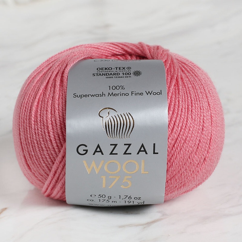 Gazzal Wool 175 50 Gr Yarn, Dark Pink – 330