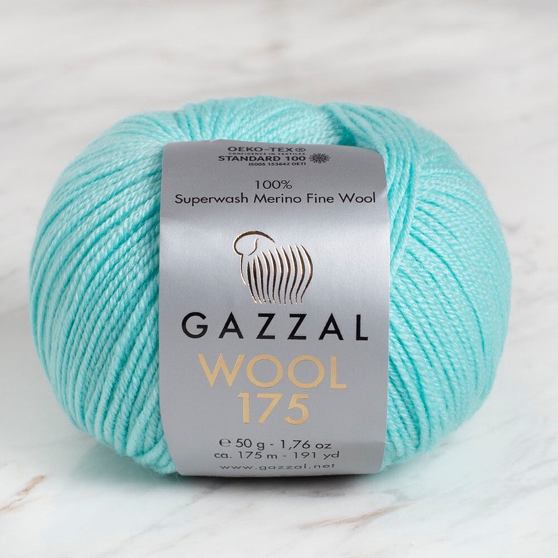 Gazzal Wool 175 50 Gr Yarn, Mint – 321