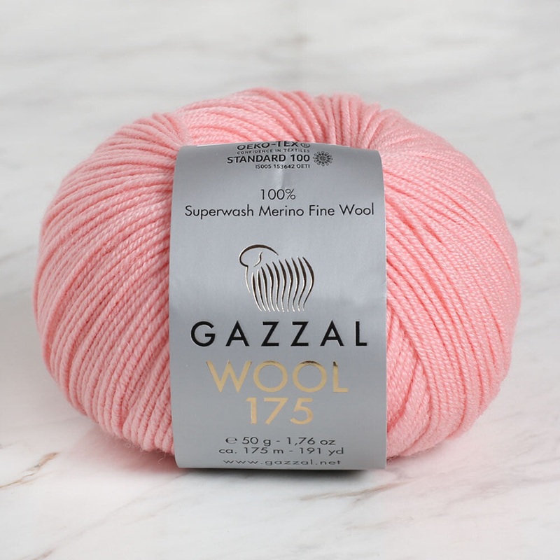 Gazzal Wool 175 50 Gr Yarn, Pink – 328