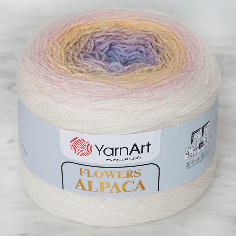 Yarnart Flowers Alpaca 250 Gr Knitting Yarn, Variegated – 402