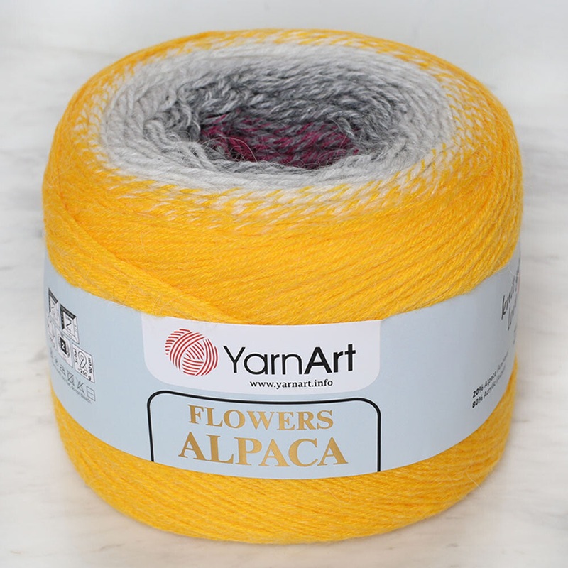 Yarnart Flowers Alpaca 250 Gr Knitting Yarn, Variegated – 403