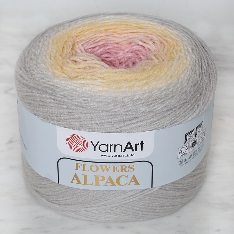 Yarnart Flowers Alpaca 250 Gr Knitting Yarn, Variegated – 404
