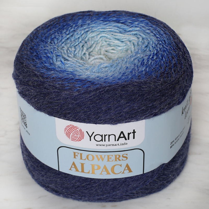 Yarnart Flowers Alpaca 250 Gr Knitting Yarn, Variegated – 409