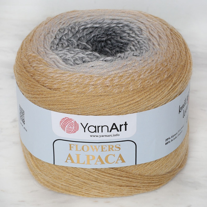 Yarnart Flowers Alpaca 250 Gr Knitting Yarn, Variegated – 411