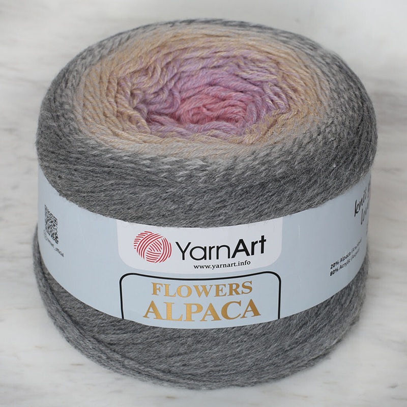 Yarnart Flowers Alpaca 250 Gr Knitting Yarn, Variegated – 413
