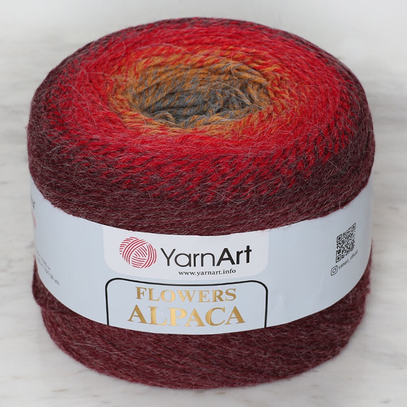 Yarnart Flowers Alpaca 250 Gr Knitting Yarn, Variegated – 422
