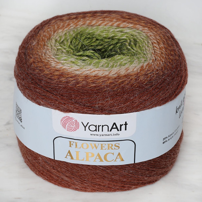 Yarnart Flowers Alpaca 250 Gr Knitting Yarn, Variegated – 425