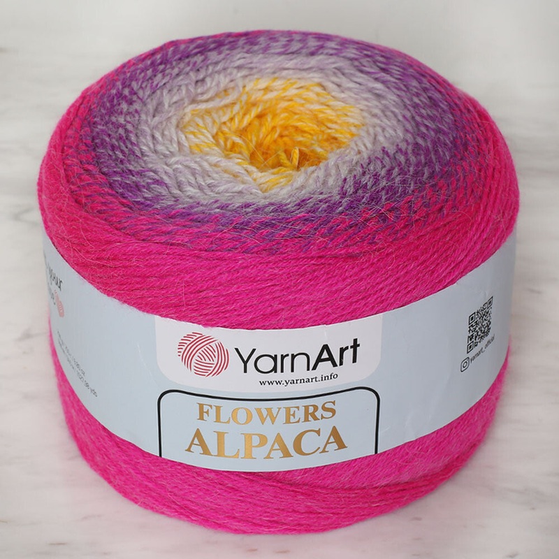 Yarnart Flowers Alpaca 250 Gr Knitting Yarn, Variegated – 426