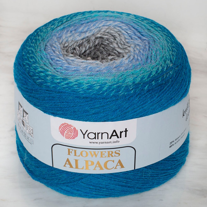 Yarnart Flowers Alpaca 250 Gr Knitting Yarn, Variegated – 429