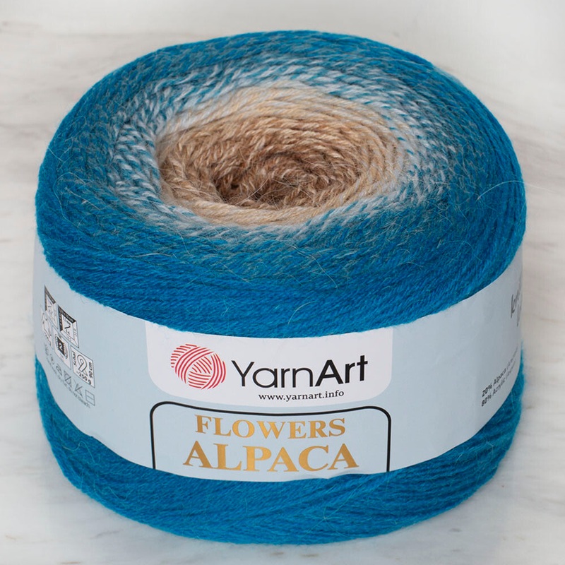 Yarnart Flowers Alpaca 250 Gr Knitting Yarn, Variegated – 431