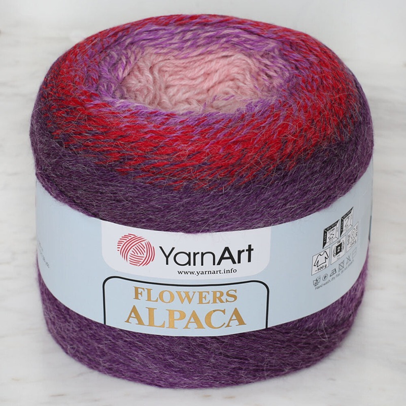 Yarnart Flowers Alpaca 250 Gr Knitting Yarn, Variegated – 434