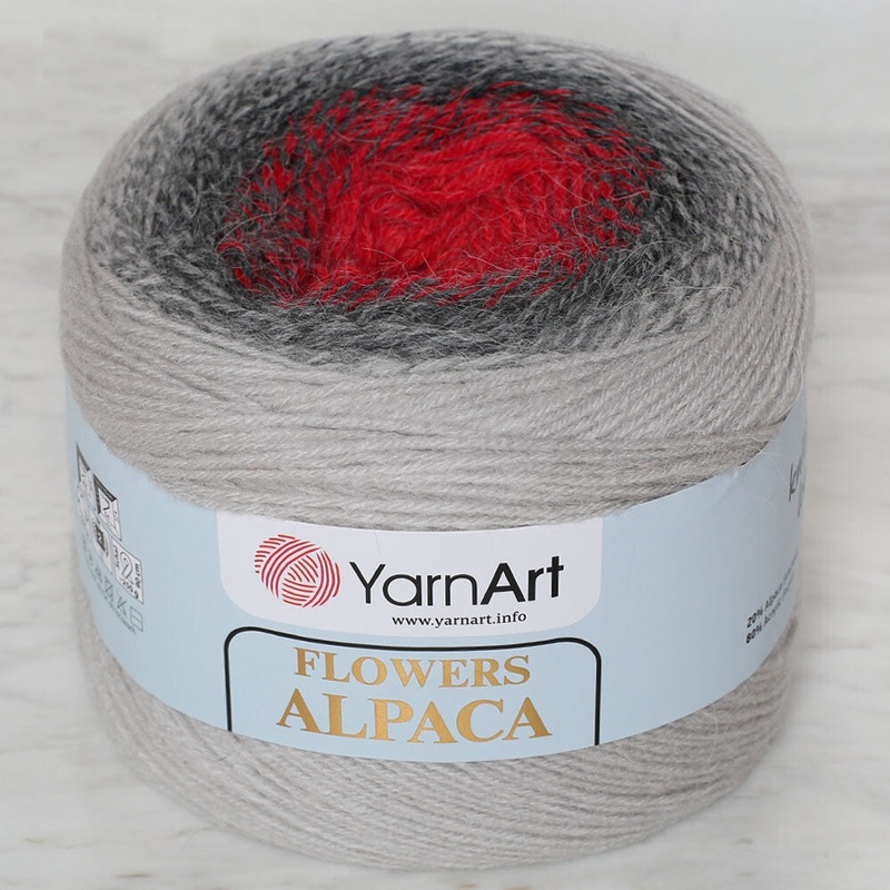 Yarnart Flowers Alpaca 250 Gr Knitting Yarn, Variegated – 436